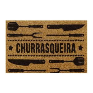 Capacho Vinil Churrasq Ouro 40x75 Kapazi