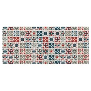 Tapete Antiderrapante Tropical Azulejos 2.0 43x130cm Kapazi