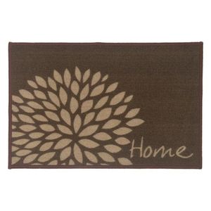 Tapete para Entrada CleanKasa Home Marrom 40x60cm Kapazi