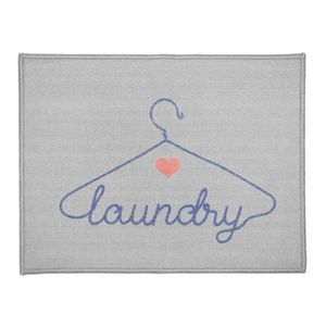 Tapete para Lavanderia CleanKasa Cabide 50x70cm Kapazi