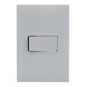 Conjunto de Interruptor Simples 10a 4x2 Pial Plus+ Cinza Pial