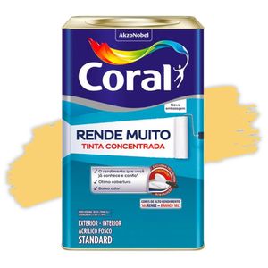 Tinta Acrílica Rende Muito Concentrada Fosca Sino 16 Litros Coral
