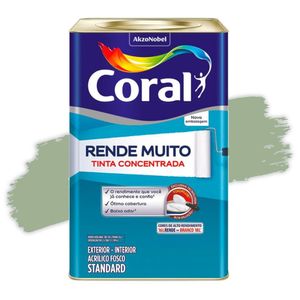 Tinta Acrílica Rende Muito Concentrada Fosca Verde Kiwi 16 Litros Coral