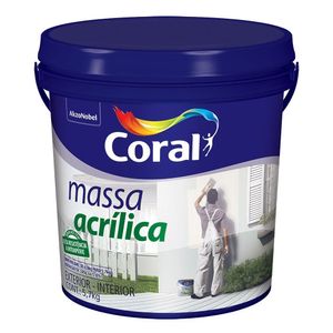 Massa Acrílica Branco 5,7Kg Coral