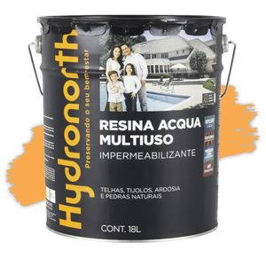 Resina Multiuso Acqua Amarelo Demarcação 18L Hydronorth
