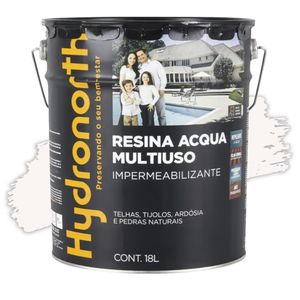 Resina Multiuso Acqua Branco 18L Hydronorth