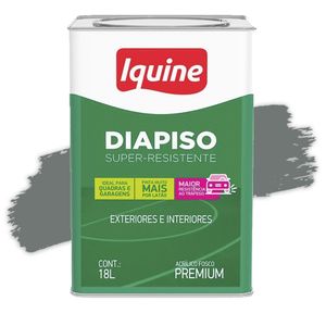 Tinta Acrílica Diapiso Super Resistente Cinza Médio 18 Litros Iquine