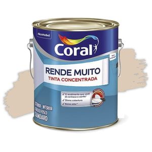 Tinta Acrílica Rende Muito Concentrada Fosca Areia 3,2L Coral