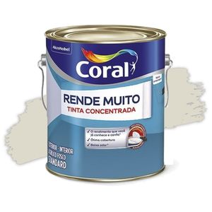 Tinta Acrílica Rende Muito Concentrada Fosca Branco Gelo 3,2L Coral