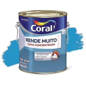 Tinta Acrílica Rende Muito Concentrada Fosca Oceano 3,2L Coral