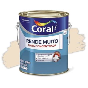 Tinta Acrílica Rende Muito Concentrada Fosca Pérola 3,2L Coral