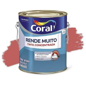 Tinta Acrílica Rende Muito Concentrada Fosca Suco Goiaba 3,2L Coral