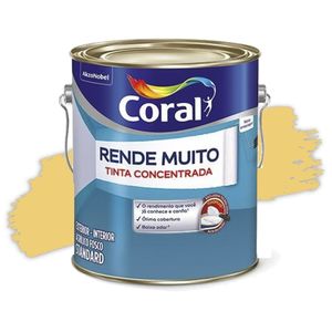 Tinta Acrílica Rende Muito Concentrada Fosca Sino 3,2L Coral