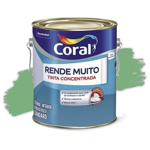 Tinta Acrílica Rende Muito Concentrada Fosca Verde Angra 3,2L Coral