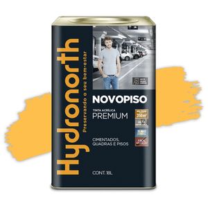 Tinta Novo Piso Amarelo Demarcação 18L Hydronorth