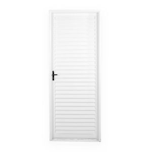 Porta Giro Interna Lavanderia Laminada Branco Direito 215x85cm MGM