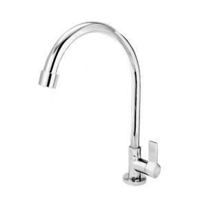 Torneira Banheiro Mesa Bica Alta ¼ Volta 1198 Clean C62 Cromado Esteves