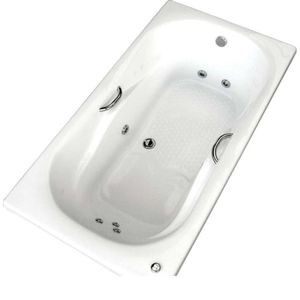 Banheira com Hidromassagem Monacocril 170x90cm Branca Aquaplás