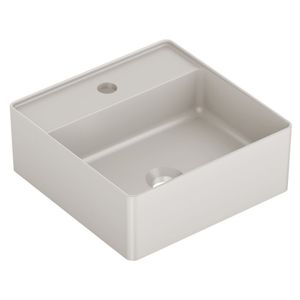 Cuba Apoio Quadrada com Mesa Platinum 35x35cm Bege Incepa