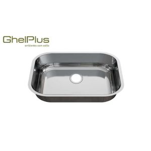 Cuba Inox Nº1 Polida 46x30x14cm Linha Plus Ghelplus