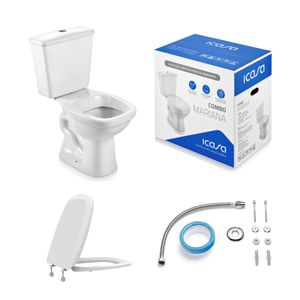 Kit Vaso com Caixa Acoplada Mariana Branco Icasa