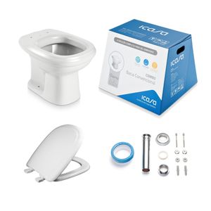 Kit Vaso Convencional Sabatine Branco Icasa