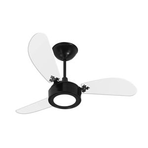 Ventilador de Teto New Cristal Led Preto 127v Venti-Delta