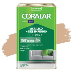 Tinta Acrílica Coralar Camurça 18L Coral