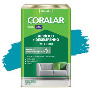 Tinta Acrílica Coralar Pavão 18L Coral
