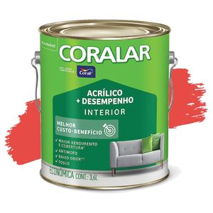 Tinta Acrílica Coralar Rubi 3,6L Coral