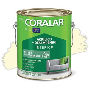 Tinta Acrílica Coralar Pérola 3,6L Coral