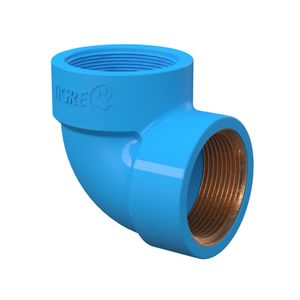 Joelho 90 Azul Rosca Metal 1/2  Tigre
