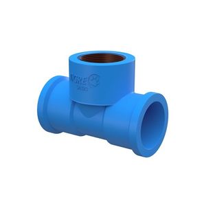 Tê Redução 90 Soldável Azul Com Bucha De Latão 25x1/2 Tigre
