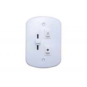 Variador De Ventilador Desliga 2 Lampada 127V Branco Zeffia PW