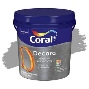 Tinta Decora Efeitos Especiais Cimento Queimado Cultura Grega 4,8kg Coral