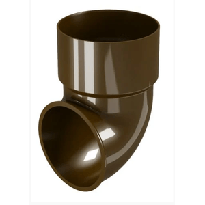Joelho Terminal para Calha Classic Marrom Odem