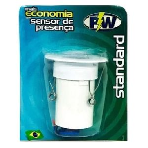 Sensor de Presença Teto Redondo Embutido Cor Branca Stand Pw
