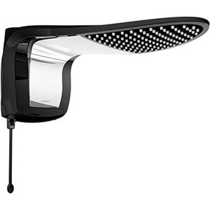 Chuveiro Acqua Wave Ultra Preto Cromado  Lorenzetti