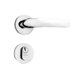 Conjunto De Fechadura Externa 1400 Viena Cromado Silvana