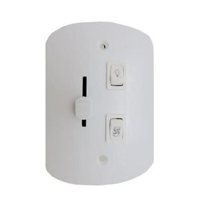 Variador De Ventilador Desliga 1 Lampada 127V Branco PW