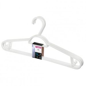 Conjunto Cabide Plástico 3 Peças Branco Sanremo