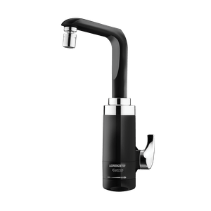 Torneira Elétrica Essence Parede 127V 4600W Preta/Cromado Lorenzetti