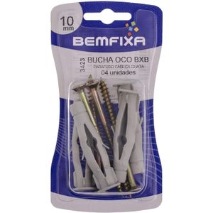 Parafuso Aglomerado Cabeça Chata 6.0x80 10mm 4 Unidades Bemfixa