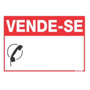 Placa de Sinalização Poliestireno 20X30 Vende-se Sinalize