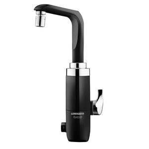 Torneira Elétrica Essence Mesa 110V 4600W Preto/Cromado Lorenzetti