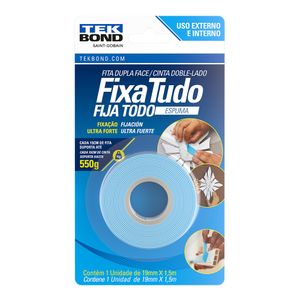 Fita Dupla Face Espuma 19mmx1,5M Tekbond