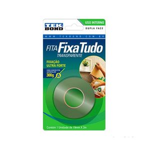 Fita Acrílica Dupla Face Para Uso Interno 19mmx2m Tekbond
