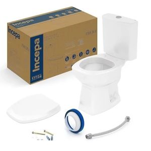 Kit Vaso com Caixa Acoplada Thema Branco Incepa