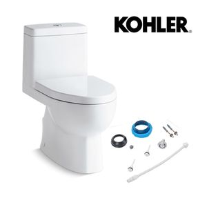 Kit Vaso com Caixa Acoplada Reach Skirted Branco Kohler
