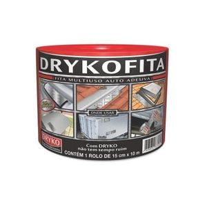 Fita Multiuso Auto Adesiva Alumínio 60cmx10M Dryko